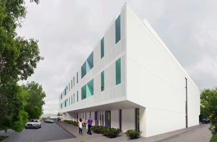 a projection of a building